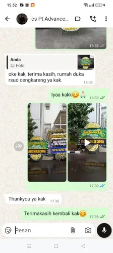 Testimonial Papan Bunga Pernikahan gunungcupu