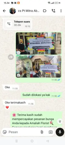 Testimonial Papan Bunga gunungcupu